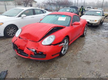 2008 PORSCHE CAYMAN Red  Gasoline WP0AA29878U760162 photo #3