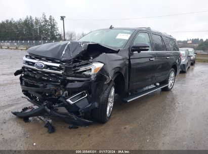 2023 FORD EXPEDITION LIMITED MAX Black  Gasoline 1FMJK2A84PEA54330 photo #3