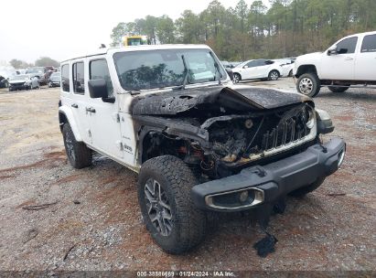 2024 JEEP WRANGLER 4-DOOR SAHARA 4X4 White  Gasoline 1C4PJXEN6RW114572 photo #1