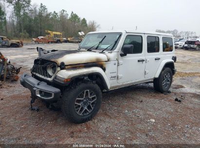 2024 JEEP WRANGLER 4-DOOR SAHARA 4X4 White  Gasoline 1C4PJXEN6RW114572 photo #3