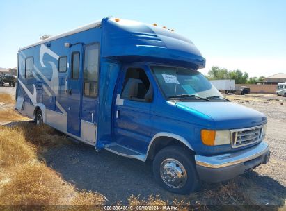 2004 FORD E-450 CUTAWAY STANDARD Blue  Gasoline 1FDXE45S64HB43877 photo #1