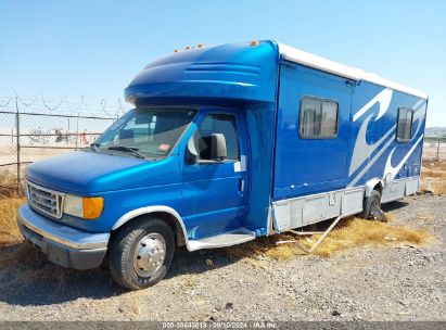 2004 FORD E-450 CUTAWAY STANDARD Blue  Gasoline 1FDXE45S64HB43877 photo #3