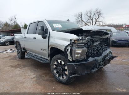 2020 CHEVROLET SILVERADO 2500HD 4WD  STANDARD BED CUSTOM Silver  Gasoline 1GC4YME71LF316001 photo #1