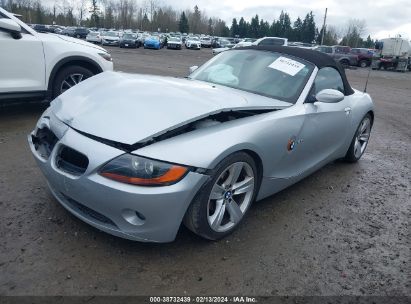 2003 BMW Z4 2.5I Silver  Gasoline 4USBT33483LS46596 photo #3