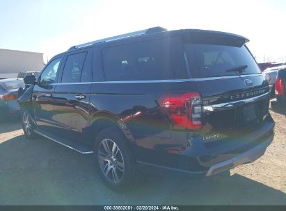 2022 FORD EXPEDITION LIMITED MAX Black  Gasoline 1FMJK2AT5NEA67234 photo #4