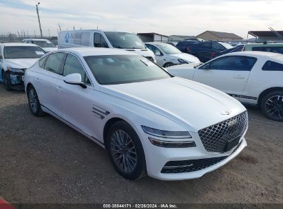 2023 GENESIS G80 2.5T AWD White  Gasoline KMTGB4SC5PU195136 photo #1