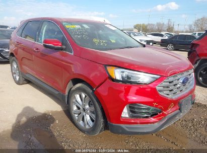 2023 FORD EDGE TITANIUM Red  Gasoline 2FMPK4K93PBA14538 photo #1