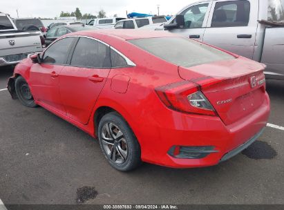 2016 HONDA CIVIC LX Red  Gasoline 2HGFC2F56GH569412 photo #4