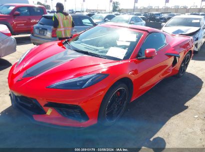 2023 CHEVROLET CORVETTE STINGRAY RWD  2LT Red  Gasoline 1G1YB2D46P5115407 photo #3