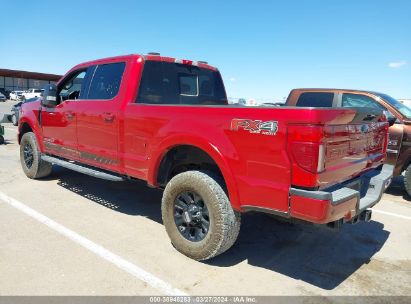 2021 FORD F-250 LARIAT Red  Diesel 1FT8W2BT0MEC05587 photo #4