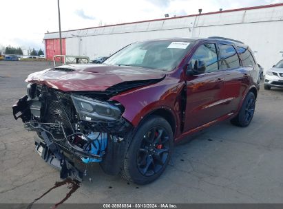 2023 DODGE DURANGO R/T PREMIUM AWD Burgundy  Gasoline 1C4SDJCT3PC656419 photo #3