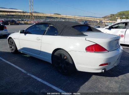 2005 BMW 645CI White  Gasoline WBAEK73455B322987 photo #4