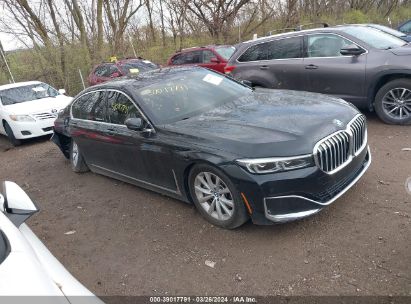 2022 BMW 740 I XDRIVE Black  Gasoline WBA7T4C04NCJ13669 photo #1