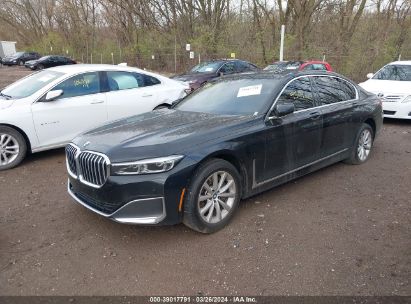 2022 BMW 740 I XDRIVE Black  Gasoline WBA7T4C04NCJ13669 photo #3