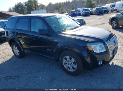 2008 MERCURY MARINER V6 Black  Gasoline 4M2CU91138KJ51809 photo #1