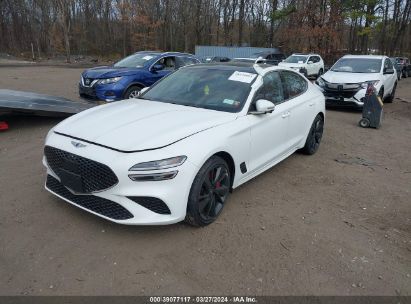 2023 GENESIS G70 3.3T AWD White  Gasoline KMTG54TEXPU113425 photo #3