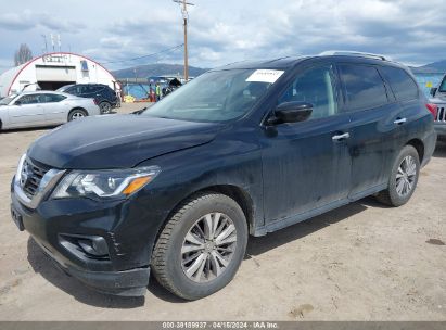 2019 NISSAN PATHFINDER SV Black  Gasoline 5N1DR2MM6KC576544 photo #3