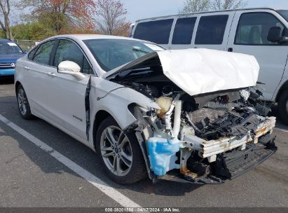 2015 FORD FUSION HYBRID TITANIUM White  Hybrid 3FA6P0RU3FR159055 photo #1