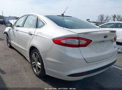 2015 FORD FUSION HYBRID TITANIUM White  Hybrid 3FA6P0RU3FR159055 photo #4