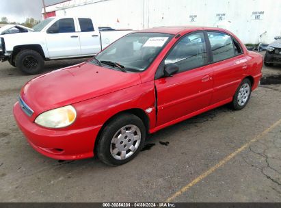 2002 KIA RIO BASE (A4)/BASE (M5) Red  Gasoline KNADC123X26158994 photo #3