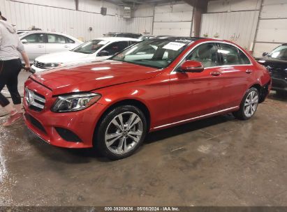 2020 MERCEDES-BENZ C 300 4MATIC Red  Gasoline W1KWF8EB4LR598214 photo #3