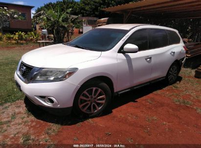 2014 NISSAN PATHFINDER S White  Gasoline 5N1AR2MN0EC698431 photo #3