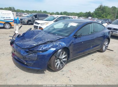 2024 TESLA MODEL 3 REAR-WHEEL DRIVE Blue  Electric 5YJ3E1EA8RF732297 photo #3