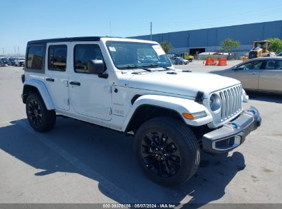 2023 JEEP WRANGLER 4XE SAHARA 4X4 White  Hybrid 1C4JJXP6XPW696152 photo #1