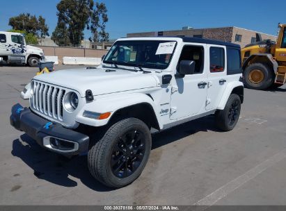 2023 JEEP WRANGLER 4XE SAHARA 4X4 White  Hybrid 1C4JJXP6XPW696152 photo #3