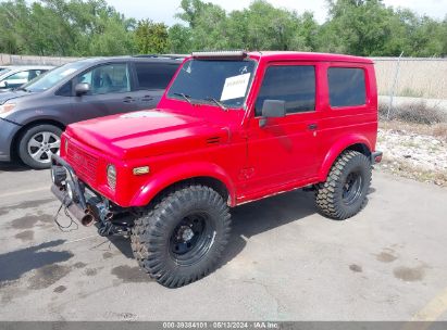 1986 SUZUKI SAMURAI Red  Gasoline JS4JC51V2G4106209 photo #3