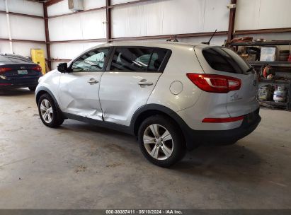 2013 KIA SPORTAGE LX Silver  Gasoline KMHTC6AD6GU253301 photo #4