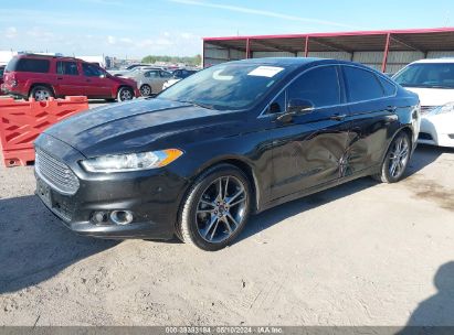 2014 FORD FUSION TITANIUM Black  Gasoline 3FA6P0D9XER391752 photo #3