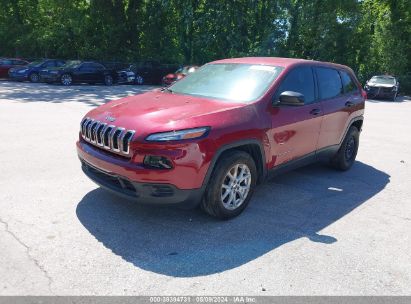 2015 JEEP CHEROKEE SPORT Red  Gasoline 1C4PJLAB7FW731429 photo #3