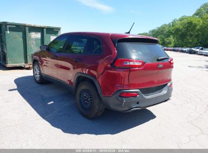 2015 JEEP CHEROKEE SPORT Red  Gasoline 1C4PJLAB7FW731429 photo #4