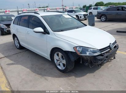 2015 VOLKSWAGEN GOLF SPORTWAGEN TDI S 4-DOOR White  Diesel 3VWCA7AU2FM504427 photo #1