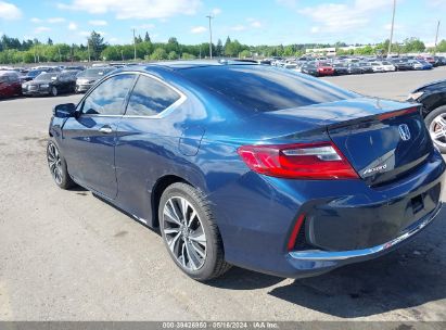 2017 HONDA ACCORD EX-L Dark Blue  Gasoline 1HGCT1B87HA004454 photo #4