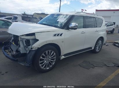 2017 INFINITI QX80 White  Gasoline JN8AZ2NC2H9430150 photo #3