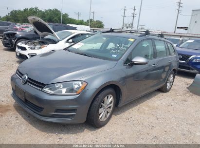 2016 VOLKSWAGEN GOLF SPORTWAGEN TSI S 4-DOOR Silver  Gasoline 3VWC17AU8GM504353 photo #3