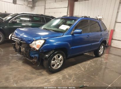 2008 KIA SPORTAGE EX V6 Blue  Gasoline KNDJE723987487756 photo #3