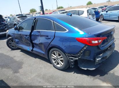 2016 HYUNDAI SONATA SE Blue  Gasoline 5NPE24AF7GH266333 photo #4