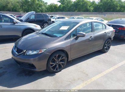 2015 HONDA CIVIC LX Gray  Gasoline 19XFB2F50FE278531 photo #3