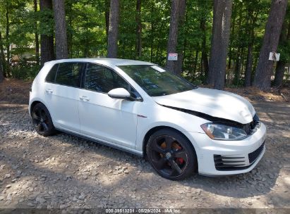 2016 VOLKSWAGEN GOLF GTI S 4-DOOR White  Gasoline 3VW4T7AUXGM020067 photo #1