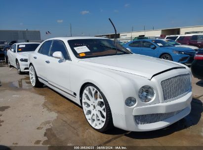 2013 BENTLEY MULSANNE White  Gasoline SCBBB7ZH3DC017385 photo #1