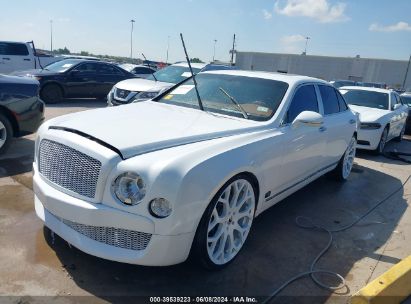 2013 BENTLEY MULSANNE White  Gasoline SCBBB7ZH3DC017385 photo #3