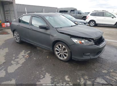 2015 HONDA ACCORD SPORT Black  Gasoline 1HGCR2F55FA180145 photo #1