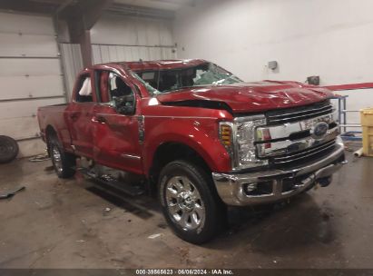 2019 FORD F-350 LARIAT Red  Diesel 1FT8W3BT2KED82905 photo #1