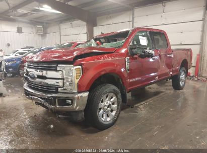 2019 FORD F-350 LARIAT Red  Diesel 1FT8W3BT2KED82905 photo #3