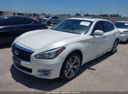 2016 INFINITI Q70L 3.7X White  Gasoline JN1BY1PR7GM720574 photo #3