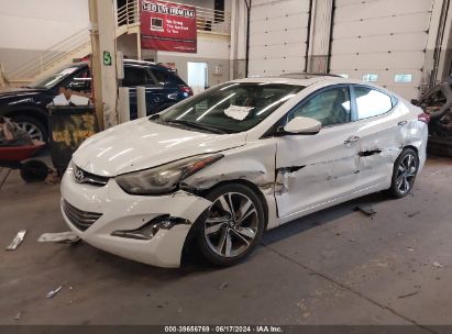 2014 HYUNDAI ELANTRA LIMITED White  Gasoline 2HGFG3B84CH514252 photo #3