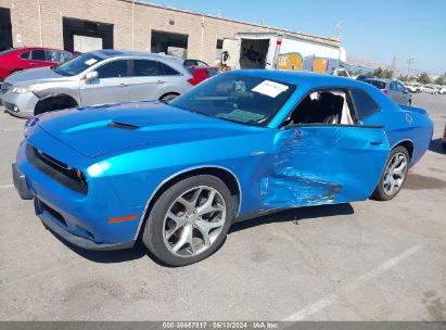 2015 DODGE CHALLENGER SXT PLUS Blue  Flexible Fuel 2C3CDZBGXFH775429 photo #3